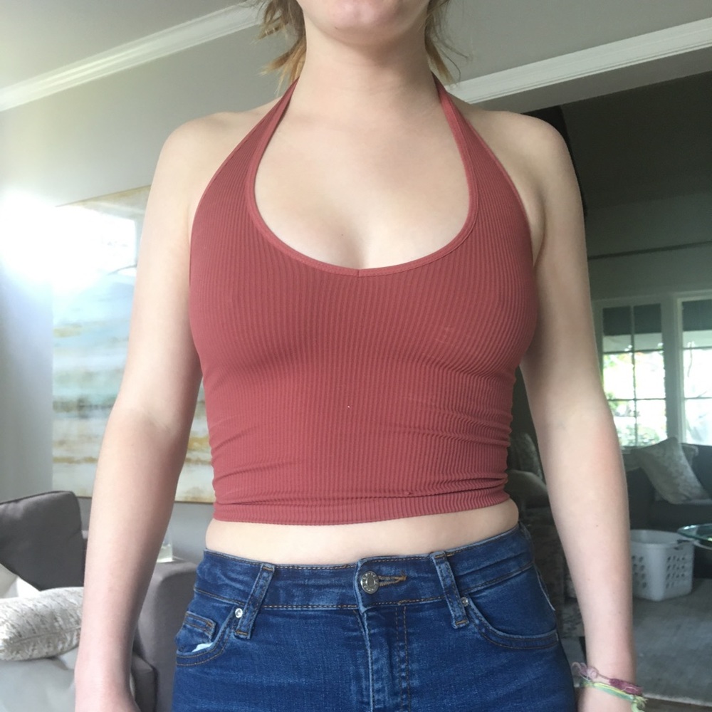 Urban outfitters Salmon colored halter top
